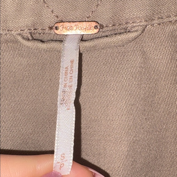 Free People Not Your Brothers Surplus Jacket Utility Tan Women's Oversized Small - Picture 4 of 11